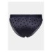Tommy Hilfiger Klasické nohavičky Bikini Satin UW0UW04822 Modrá
