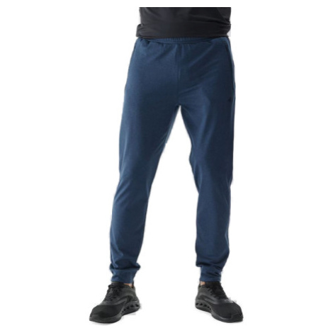 Pánske tréningové zateplené tepláky 4F TROUSERS FNK-WAW24TFTRM682-31M-NAVY MELANGE