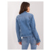 DŽÍNSOVÁ BUNDA S KVETINAMI -NM-KR-JK504.95-BLUE