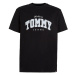 Tommy Jeans Tričko 'Varsity'  svetlomodrá / červená / čierna / biela