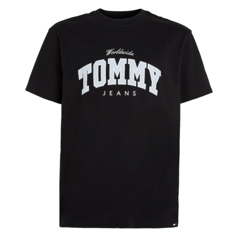 Tommy Jeans Tričko 'Varsity'  svetlomodrá / červená / čierna / biela Tommy Hilfiger