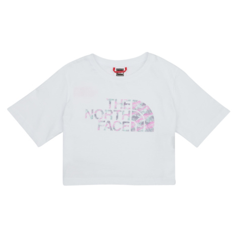 The North Face  Girls S/S Crop Easy Tee  Tričká s krátkym rukávom Biela
