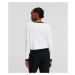 Sveter Karl Lagerfeld Classic Lslv Cardigan White