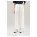 Nohavice Woolrich Poplin Pant Plaster White