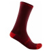 Castelli Superleggera T 18 Sock Bordeaux L/XL Cyklo ponožky