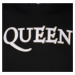 mikina s kapucňou ROCK OFF Queen Logo & Crest Applique Čierna