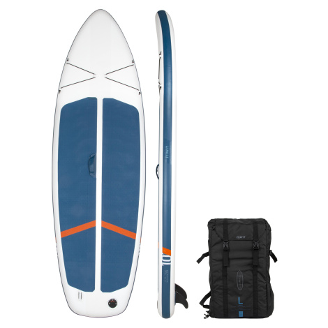 Nafukovací skladný paddleboard Compact L pre začiatočníkov bielo-modrý