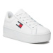 Tommy Jeans Sneakersy Tjw Flatform Ess EN0EN02518 Biela
