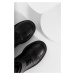 Kožené členkové topánky Answear Lab dámske, čierna farba, na platforme,