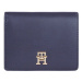 Tommy Hilfiger Malá dámska peňaženka Th Spring Chic Med Bifold Wallet AW0AW16011 Tmavomodrá