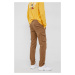 Nohavice Sisley pánske, hnedá farba, rovné