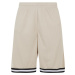 Men's Stripes Mesh Shorts - Beige/Black