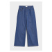 DŽÍNSY GANT WIDE LEG BRIGHT BLUE JEANS MID BLUE