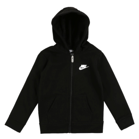 Nike Sportswear Tepláková bunda 'Club'  čierna / biela
