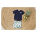 DIRKJE Set 2dielny C-SO TROPICAL HAWAII Navy-Green