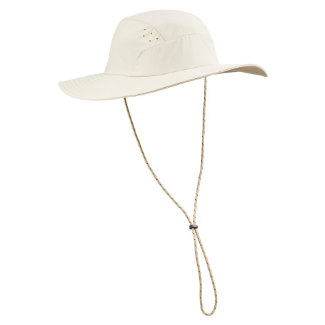 Pánsky klobúk trek 500 na treking v horách s ochranou proti uv béžový FORCLAZ