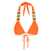 Moda Minx Bikinový top 'Boujee'  zlatá / oranžová / priehľadná