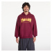 Mikina Thrasher Flame Logo Hood Dark Wine