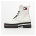 TOMMY JEANS Iridescent Eyelets Lace Up Boot ecru eur 37