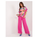 Fuchsia women's summer set with ruffles