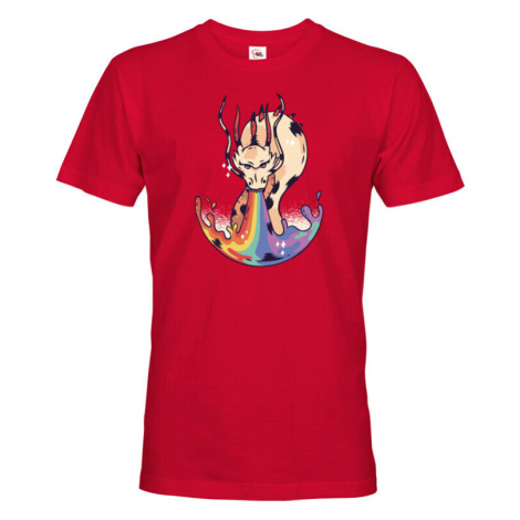 Pánské tričko s potlačou draka a dúhy - skvelý darček pre milovníčky drakov