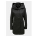 Čierny kabát s kapucňou ONLY Sedona