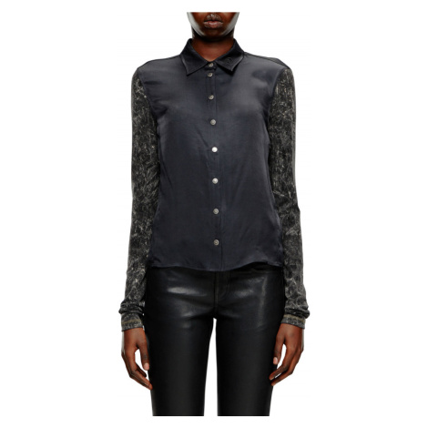 Košeľa Diesel C-Swit-Ls Shirt Jet Black