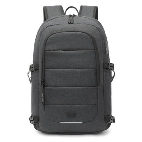 Kono vodeodolný batoh s USB portom - čierny - 21 L