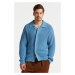 SVETER GANT RIB CARDIGAN GENTLE BLUE