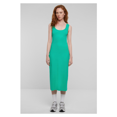 Women's Long Rib Green Dress