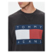 Tommy Jeans Mikina Big Flag DM0DM19222 Čierna Relaxed Fit