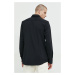 Košeľa HUGO pánska,čierna farba,slim,s klasickým golierom,50481195
