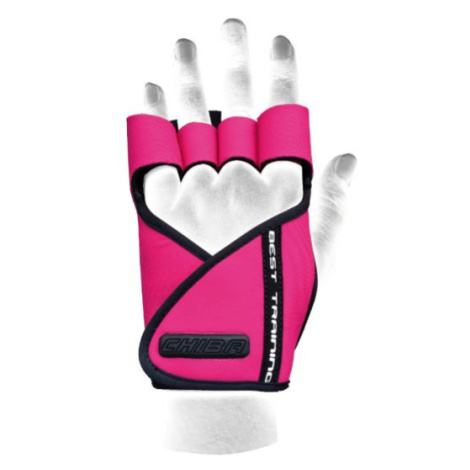 Chiba Dámske fitness rukavice Lady Motivation Pink  XS