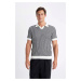 DEFACTO Standard Fit Short Sleeve Knitwear Polo T-Shirt