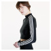 Tričko adidas 3 Stripes Cropped Long Sleeve T-Shirt Black