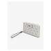 Biela dámska vzorovaná peňaženka Guess Eco Brenton LRG