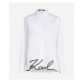Košeľa Karl Lagerfeld Karl Hem Signature Shirt Biela
