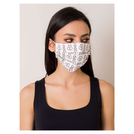 Black and white cotton mask