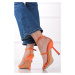 Oranžové sandále na tenkom podpätku Gwen
