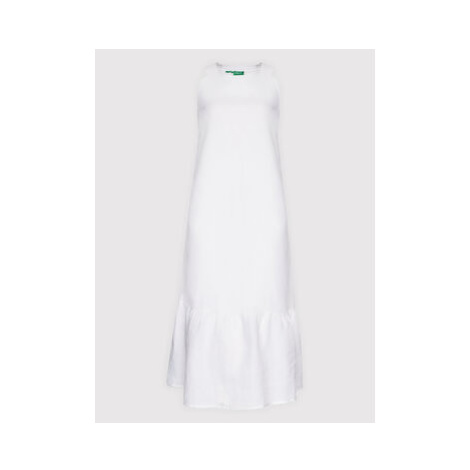 United Colors Of Benetton Letné šaty 4AGHDV01J Biela Regular Fit