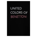 Detská bavlnená mikina United Colors of Benetton čierna farba, s potlačou