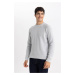 DEFACTO Standard Fit Crew Neck Sweater