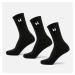 Vysoké unisex ponožky MP (3-balenie) – čierne
