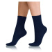 Bellinda COTTON COMFORT SOCKS - Dámske bavlnené ponožky s pohodlným lemom - tmavo modrá