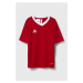 Detské tričko adidas Performance červená farba, jednofarebný