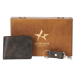 ALTINYILDIZ CLASSICS Men's Black 100% Genuine Leather Wallet-Keychain Set with Special Gift Box