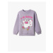 Koton Cat Printed Sweatshirt Long Sleeve Crew Neck Ribbed