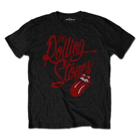 The Rolling Stones tričko Script Logo Čierna
