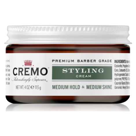 Cremo Hair Styling Cream Medium Styling hydratačný stylingový krém na vlasy pre mužov