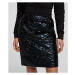 Sukňa Karl Lagerfeld Quilted Skirt Čierna